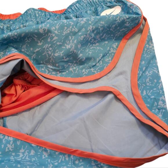 Nike Tempo Aqua and Orange Running Active Athletic Workout Shorts Plus Size 2X - Picture 8 of 13